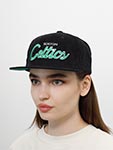 Бейсболка MITCHELL NESS арт. HHSS4797-BCEYYPPPBLCK Boston Celtics NBA (черный)